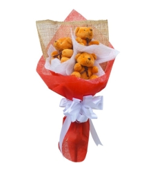 send 3 pcs mini size teddy bear bouquet to cebu