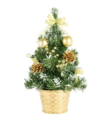 send 20 cm gold green mini christmas tree to cebu