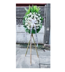 white mums funeral flower cebu