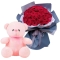 send 24 red rose with teddy bear to cebu